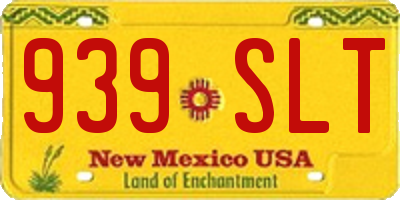 NM license plate 939SLT
