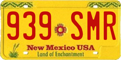 NM license plate 939SMR