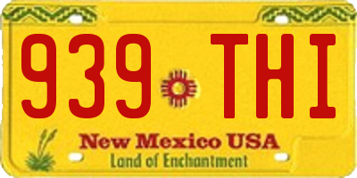 NM license plate 939THI