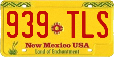 NM license plate 939TLS