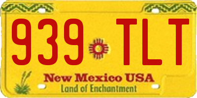 NM license plate 939TLT