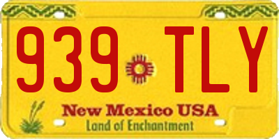 NM license plate 939TLY