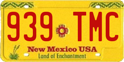 NM license plate 939TMC