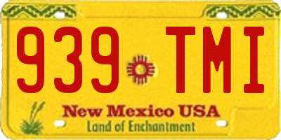 NM license plate 939TMI