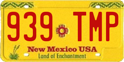 NM license plate 939TMP