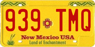 NM license plate 939TMQ
