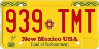 NM license plate 939TMT