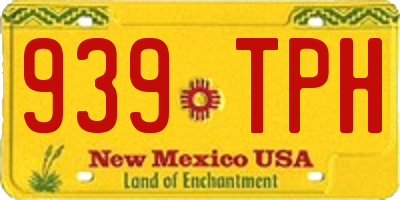 NM license plate 939TPH