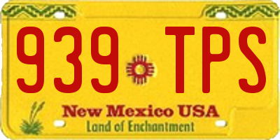 NM license plate 939TPS
