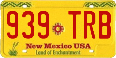 NM license plate 939TRB