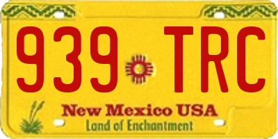 NM license plate 939TRC