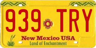 NM license plate 939TRY