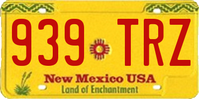 NM license plate 939TRZ