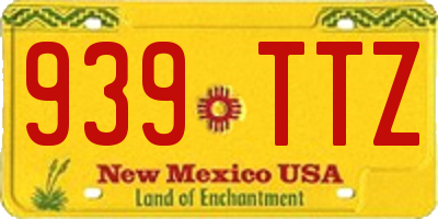 NM license plate 939TTZ