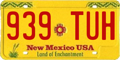 NM license plate 939TUH