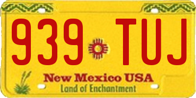 NM license plate 939TUJ