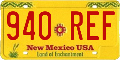 NM license plate 940REF