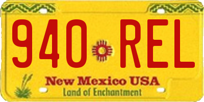 NM license plate 940REL