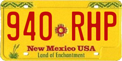 NM license plate 940RHP