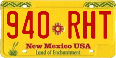 NM license plate 940RHT