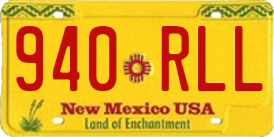 NM license plate 940RLL