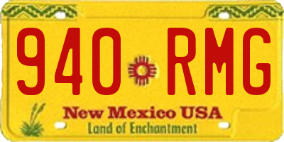 NM license plate 940RMG