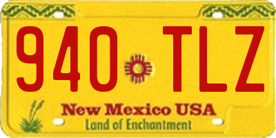 NM license plate 940TLZ