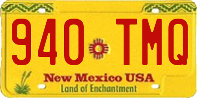 NM license plate 940TMQ