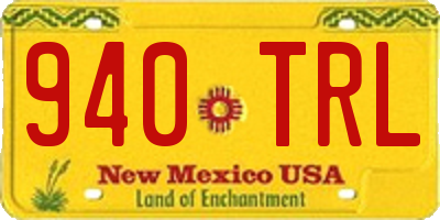 NM license plate 940TRL
