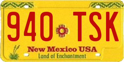 NM license plate 940TSK