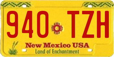 NM license plate 940TZH