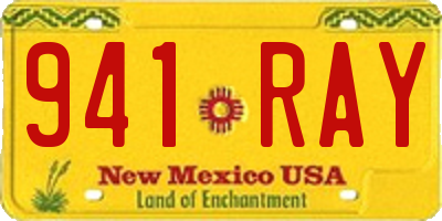 NM license plate 941RAY