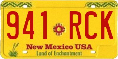NM license plate 941RCK