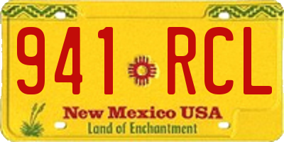 NM license plate 941RCL