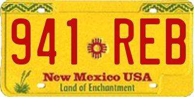 NM license plate 941REB