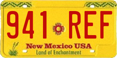 NM license plate 941REF