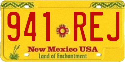 NM license plate 941REJ