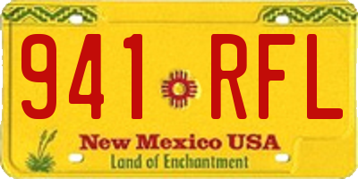 NM license plate 941RFL
