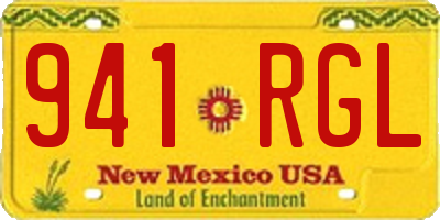 NM license plate 941RGL