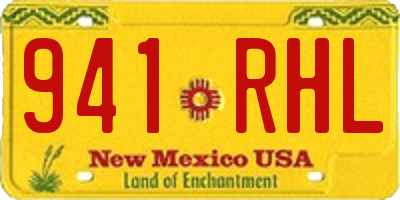 NM license plate 941RHL