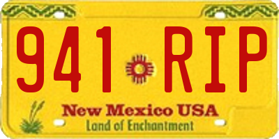 NM license plate 941RIP