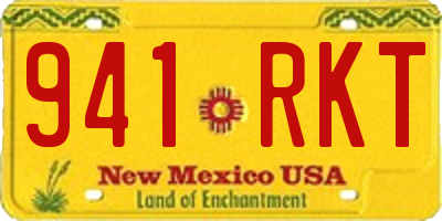 NM license plate 941RKT