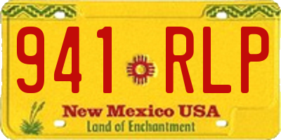 NM license plate 941RLP