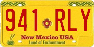 NM license plate 941RLY