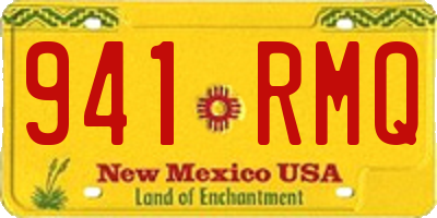 NM license plate 941RMQ