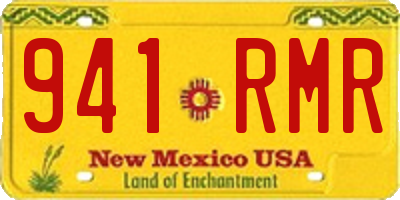 NM license plate 941RMR