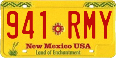 NM license plate 941RMY