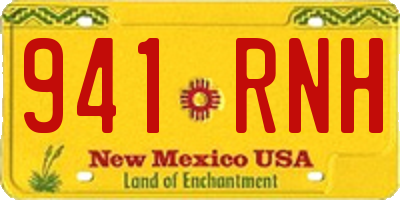 NM license plate 941RNH