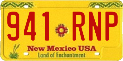 NM license plate 941RNP