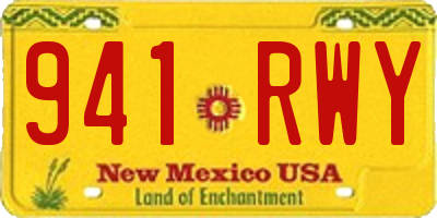 NM license plate 941RWY
